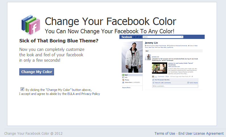Change your Facebook login background with this Chrome/ium